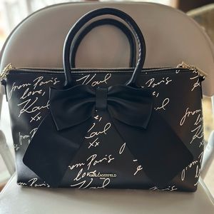 Karl Lagerfeld Paris Kris Large Bow Satchel